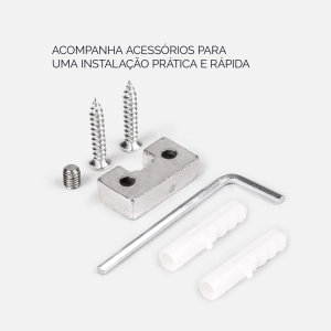 Cabide com Gancho Duplo de Parede Zamac (Batel Dourado)