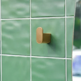 Produto Cabide com Gancho Inox (Picasso Ouro Fosco) - Outlet