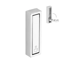 Cabide com Gancho Retrátil de Parede Zamac (Brooklin Cromado) - Outlet Produto Cabide com Gancho Retrátil de Parede Zamac (Brooklin Cromado) - Outlet