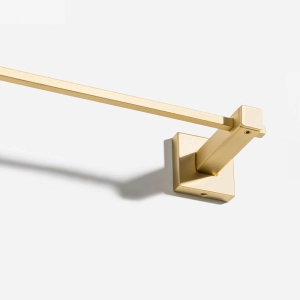 Porta Toalha de Banho Inox (Ducon Square Dourado Fosco)