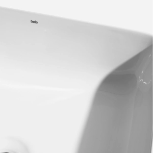 Cuba de Banheiro Lou&ccedil;a Apoio Quadrada 36 cm (Pienza Branca)