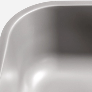 Cuba de Cozinha Inox Retangular 50x34 cm (Fuji Cinza Fosca)