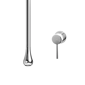 Torneira de Teto com Monocomando de Parede (Caia Cromada)