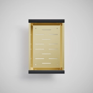 Cesto Escorredor Inox para Cuba Workstation 36x23 cm (Ouro Fosco)