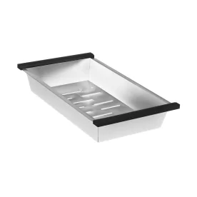 Cesto Escorredor Inox para Cuba Workstation 41x23 cm (Escovado) Produto Cesto Escorredor Inox para Cuba Workstation 41x23 cm (Escovado)