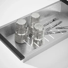 Cesto Escorredor Inox para Cuba Workstation 45x23 cm (Escovado) Produto Cesto Escorredor Inox para Cuba Workstation 45x23 cm (Escovado)