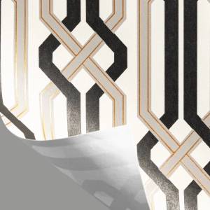 Papel de Parede Geom&eacute;trico Lav&aacute;vel 10,00 x 0,53 m (Creativo Sei)