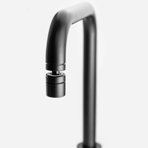 Torneira Monocomando Girat&oacute;ria de Cozinha Inox (Malta Preta Fosca)