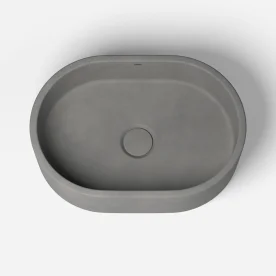 Cuba de Banheiro Concreto Apoio Elipse 40 cm (Francs Cemento) Produto Cuba de Banheiro Concreto Apoio Elipse 40 cm (Francs Cemento)