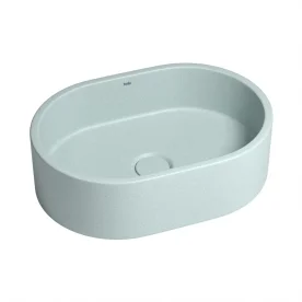 Produto Cuba de Banheiro Concreto Apoio Elipse 40 cm (Francs Granilite Hortelã)