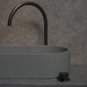 Cuba de Banheiro Concreto Apoio Elipse 60 cm (Francs Cemento)