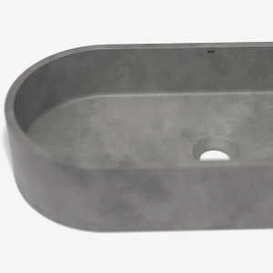 Cuba de Banheiro Concreto Apoio Elipse 60 cm (Francs Cemento)