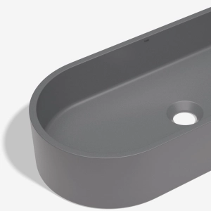 Cuba de Banheiro Concreto Apoio Elipse 60 cm (Francs Cenere)