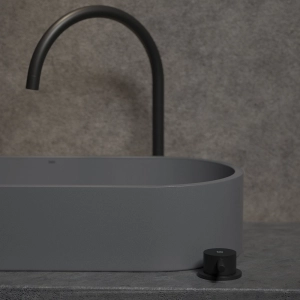 Cuba de Banheiro Concreto Apoio Elipse 60 cm (Francs Cenere)