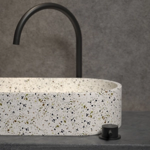 Cuba de Banheiro Concreto Apoio Elipse 60 cm (Francs Granilite Opala)