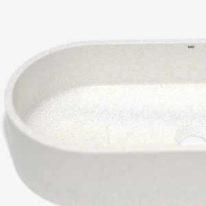 Cuba de Banheiro Concreto Apoio Elipse 60 cm (Francs Granilite Polar)