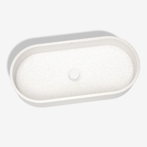 Cuba de Banheiro Concreto Apoio Elipse 60 cm (Francs Granilite Polar)