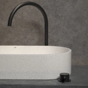 Cuba de Banheiro Concreto Apoio Elipse 60 cm (Francs Granilite Polar)