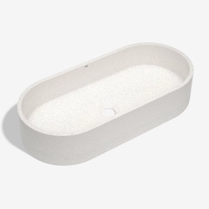 Cuba de Banheiro Concreto Apoio Elipse 60 cm (Francs Granilite Polar)