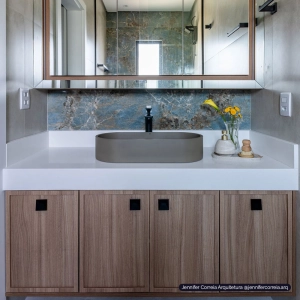 Cuba de Banheiro Concreto Apoio Elipse 60 cm (Francs Musgo)