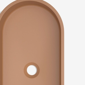 Cuba de Banheiro Concreto Apoio Elipse 60 cm (Francs Ocre)