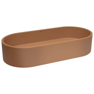 Cuba de Banheiro Concreto Apoio Elipse 60 cm (Francs Ocre)