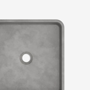 Cuba de Banheiro Concreto Apoio Quadrada 39 cm (Guna Cemento)