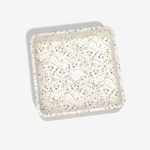 Cuba de Banheiro Concreto Apoio Quadrada 39 cm (Guna Granilite Opala)