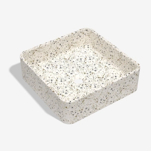 Cuba de Banheiro Concreto Apoio Quadrada 39 cm (Guna Granilite Opala)