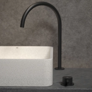 Cuba de Banheiro Concreto Apoio Quadrada 39 cm (Guna Granilite Polar)