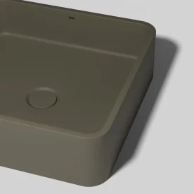 Produto Cuba de Banheiro Concreto Apoio Quadrada 39 cm (Guna Musgo)