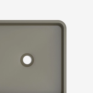 Cuba de Banheiro Concreto Apoio Quadrada 39 cm (Guna Musgo)