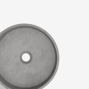 Cuba de Banheiro Concreto Apoio Redonda 35 cm (Oso Cemento)