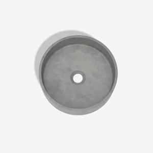 Cuba de Banheiro Concreto Apoio Redonda 35 cm (Oso Cemento)