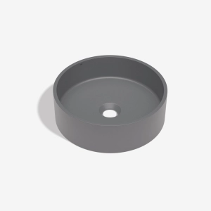 Cuba de Banheiro Concreto Apoio Redonda 35 cm (Oso Cenere)