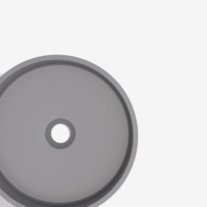 Cuba de Banheiro Concreto Apoio Redonda 35 cm (Oso Cenere)