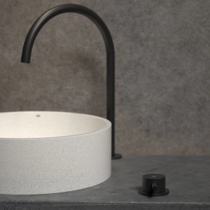 Cuba de Banheiro Concreto Apoio Redonda 35 cm (Oso Granilite Polar)