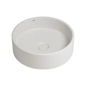 Cuba de Banheiro Concreto Apoio Redonda 35 cm (Oso Granilite Polar) Produto Cuba de Banheiro Concreto Apoio Redonda 35 cm (Oso Granilite Polar)