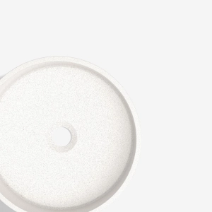 Cuba de Banheiro Concreto Apoio Redonda 35 cm (Oso Granilite Polar)