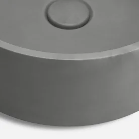 Produto Cuba de Banheiro Concreto Apoio Redonda 39 cm (Oso Cemento)