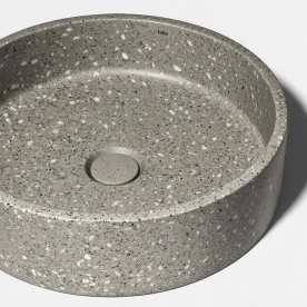 Cuba de Banheiro Concreto Apoio Redonda 39 cm (Oso Granilite Fóssil) Produto Cuba de Banheiro Concreto Apoio Redonda 39 cm (Oso Granilite Fóssil)