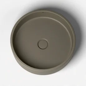 Cuba de Banheiro Concreto Apoio Redonda 39 cm (Oso Musgo) Produto Cuba de Banheiro Concreto Apoio Redonda 39 cm (Oso Musgo)