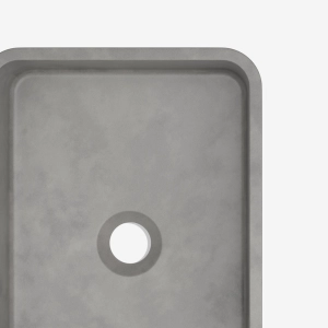 Cuba de Banheiro Concreto Apoio Retangular 40 cm (Moran Cemento)