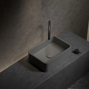 Cuba de Banheiro Concreto Apoio Retangular 40 cm (Moran Cemento)