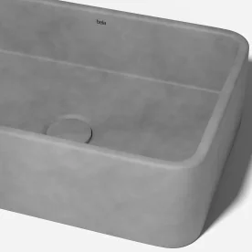 Produto Cuba de Banheiro Concreto Apoio Retangular 40 cm (Moran Cemento)