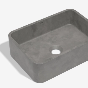 Cuba de Banheiro Concreto Apoio Retangular 40 cm (Moran Cemento)