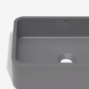 Cuba de Banheiro Concreto Apoio Retangular 40 cm (Moran Cenere)