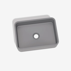 Cuba de Banheiro Concreto Apoio Retangular 40 cm (Moran Cenere)