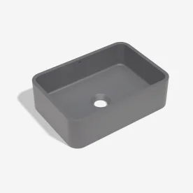 Cuba de Banheiro Concreto Apoio Retangular 40 cm (Moran Cenere) - Outlet Produto Cuba de Banheiro Concreto Apoio Retangular 40 cm (Moran Cenere) - Outlet