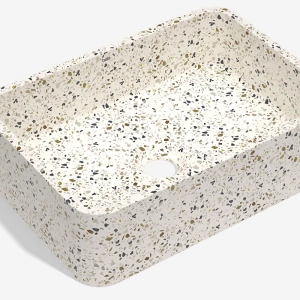 Cuba de Banheiro Concreto Apoio Retangular 40 cm (Moran Granilite Opala)